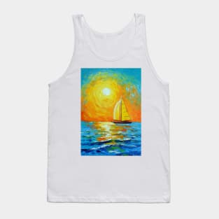 Morning sailboat Tank Top